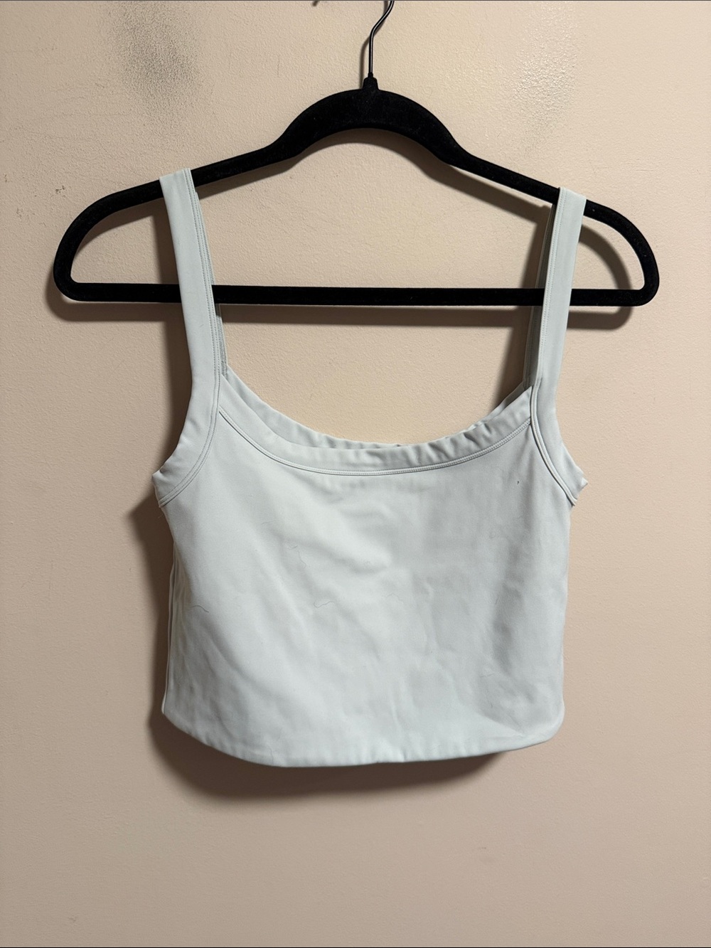 nuuds Crop Active Tank Mint Scoop Neck Lyocell- Size Small